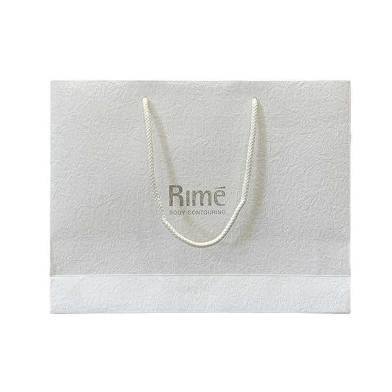 Dicetak Tersuai Logo Anda Sendiri White Gift Craft Shopping Paper Bag Dengan Pemegang
