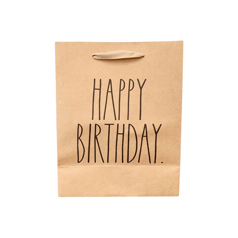 Dicetak Tersuai Logo Anda Sendiri White Brown Kraft Gift Craft Shopping Paper Bag Dengan Pemegang